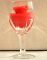 Christmas Special Red Wine Glass Candle