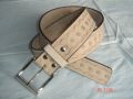 Hand made leather belt