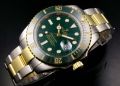 Rolex Submariner Mens Green Wrist Watch