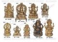 Brass Sitting Ganesh Statue
