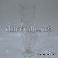 Dlite Crafts Glass Clear CutFlower Vase