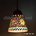 Dlite Carfts Hanging Multi Glass Mosiac Hannging Lamp