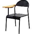 Black iron writing pad chair