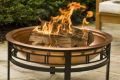 Round Brown Copper Fire Pit