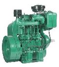 100kg-300kg Green New Manual Semi Automatic Mechanical RUN Iron air cooled double cylinder diesel engine