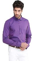 Purple Filafil Cotton Shirt