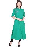 Womens embroidered Cotton casual kurti