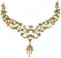 Gold Diamond Necklace Set - Dneck 002