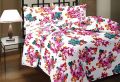 Floral Printed Cotton Pink AC Single Bed mini Blanket