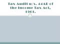 Income Tax Audit Services