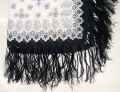 Knotted Fringe Scarf (Rayon Thread)