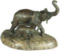Baby Elephant Marble Statue
