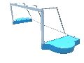 Floating Water Polo Goal Post