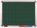 Deluxe magnetic green chalk grid board