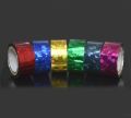 Plastic Available In Many Colors Plain colored holographic tapes
