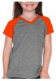 Girls Raglan V Neck T-Shirts