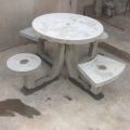 Cement Four Seater Round Bench