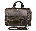 Men's coffee briefcase leather briefcase business bag