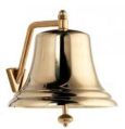 Round Bronze Gold Plated Polished Brass Titanic Bell