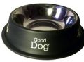 Stainless Steel Dog Food Bowl 1800 ML BLACK