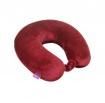 Burgundy Viaggi U Shaped Memory Foam Pillow