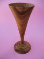 Teak wood wine goblets