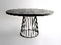 SSF3326 Iron & Marble Stone Side Table