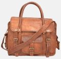 12" Ladies Leather Briefcase And Shoulder Bag