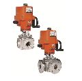 Electrical Actuator Operated Multi Port Design 3 & 4 Way Ball Valves