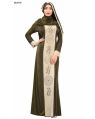Stylish Green Lycra Fabric Abaya