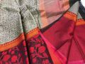 thread weaving work organza sarees