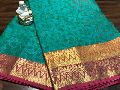 printed muslin silk sarees with rich pallu