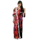 Handicrunch Multicolor colorful cotton long kimono robes