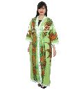 Beautiful green sun printed bath robe