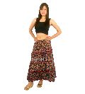 Indian Mandala Cotton Flower Beach Rapron Block Printed Skirt