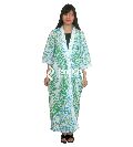 Handicrunch Light Green indian ombre cotton bath robe