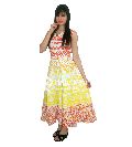 Handicrunch Yellow & Orange Yellow & Orange red yellow ombre mandala sleeveless evening gown wedding maxi party proms dress