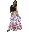 Women Casual Ethnic Pleated Maxi Long Mandala Boho Skirt Rapron