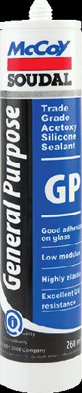 Trade Grade Acetoxy Silicone Sealant - GP: General Purpose