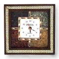 Little India Antique Handcrafted Gemstone Wooden Wall Clock