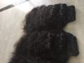 Customized Black virgin curly temple hair