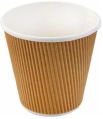 Light Brown disposable paper tea cup