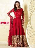 red Designer Anarkali Suits 