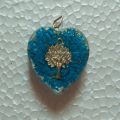 Turquoise Crystal Orgone Pendent