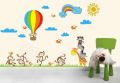 Decor Kafe Animals Playing in forest Wall Sticker