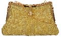 VAGO127 Golden Beaded Sling Bags