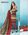 Unstitched Rainbow Cotton Churidar Suit