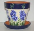 Clay Printed Flower Pots