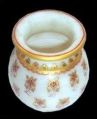 Marble Gold Painted Flower Pot