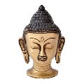 Aluminium Buddha Head Sculpture